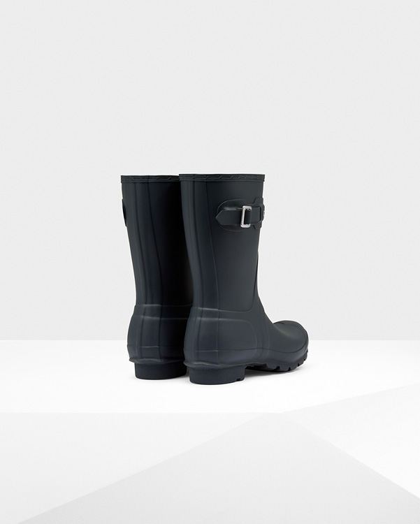  Hunter women's original short wellington boots : navy