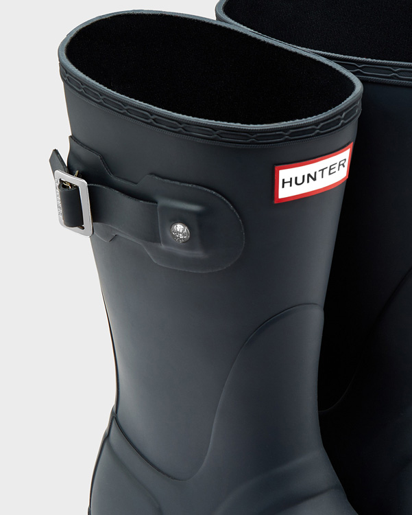  Hunter women's original short wellington boots : navy