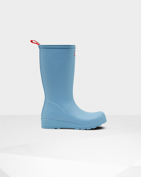  Hunter original play tall wellington boots : pale blue