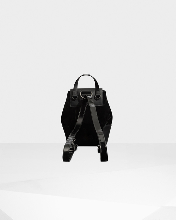  Hunter original refined leather mini backpack : black