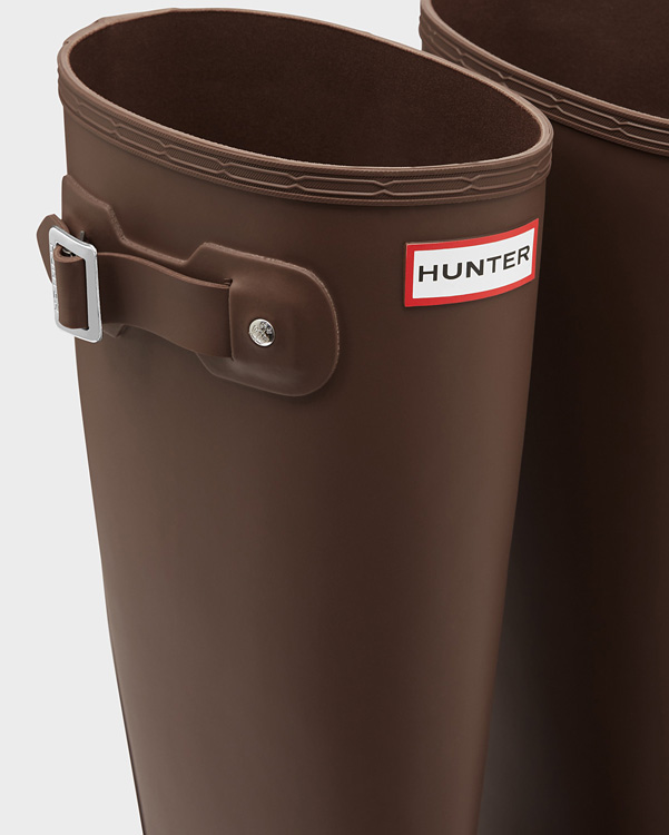  Hunter men's original tall wellington boots : soil/black