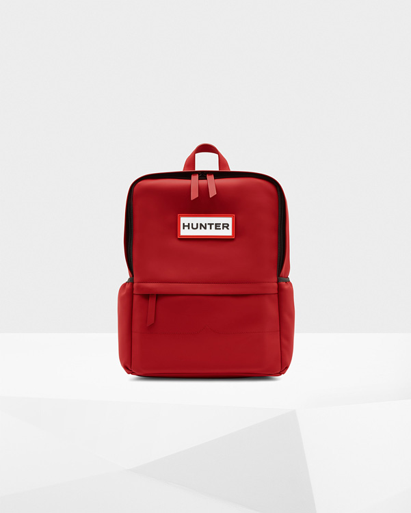  Hunter original rubberised backpack : military red