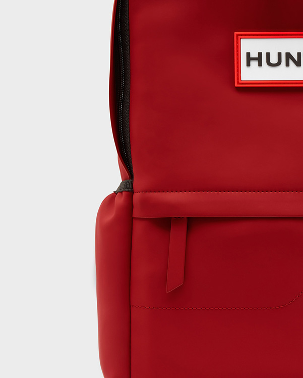  Hunter original rubberised backpack : military red