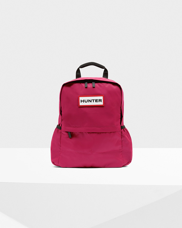  Hunter original nylon backpack : bright pink