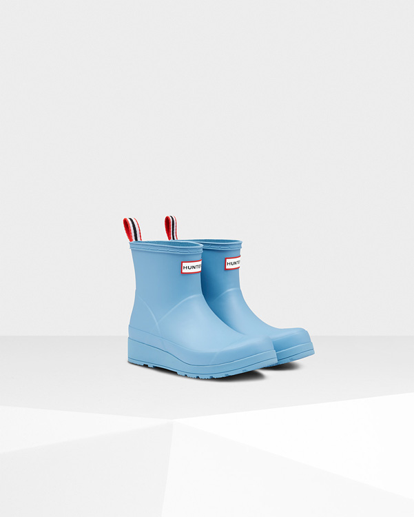  Hunter original play short wellington boots : pale blue