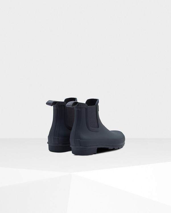  Hunter women's original chelsea boots : navy