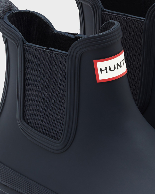  Hunter women's original chelsea boots : navy