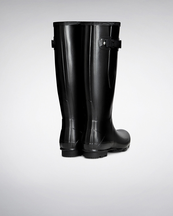  Hunter women's norris field side adjustable wellington boots : black