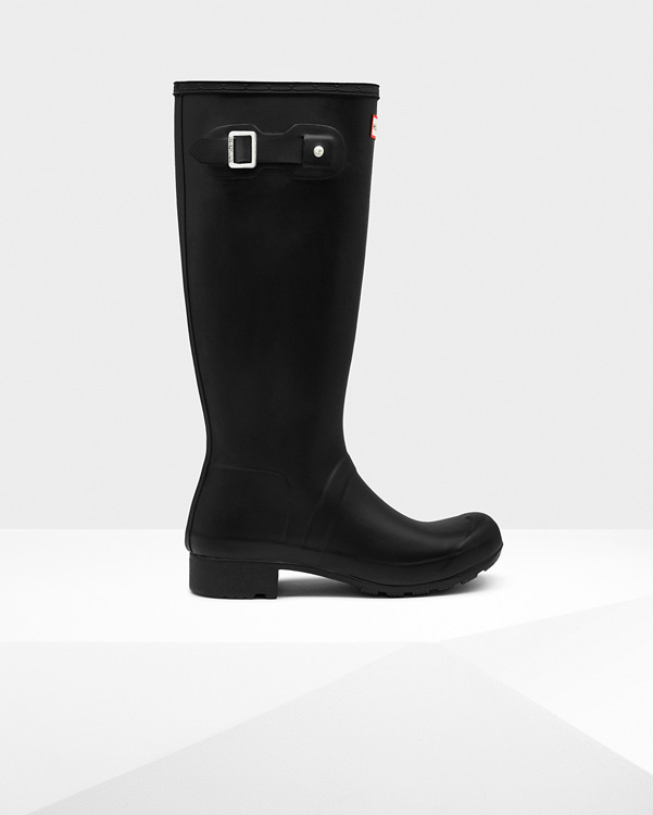  Hunter women's original tour wellington boots : black