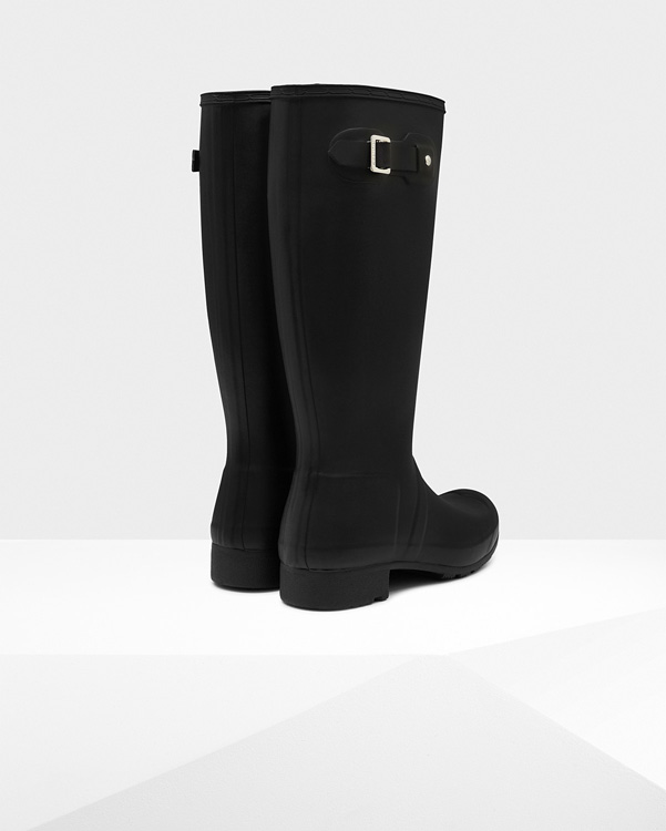  Hunter women's original tour wellington boots : black