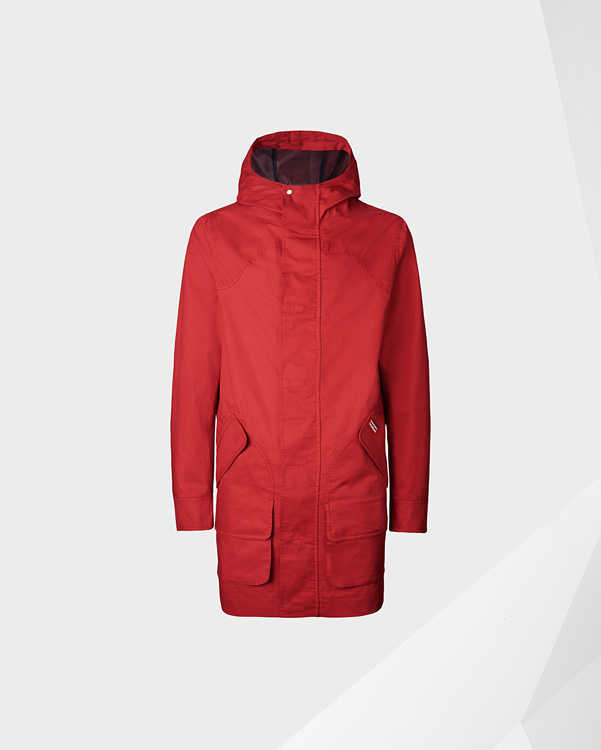  Hunter men's original cotton hunting coat : military red