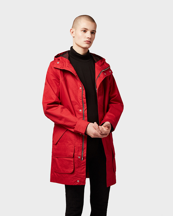  Hunter men's original cotton hunting coat : military red