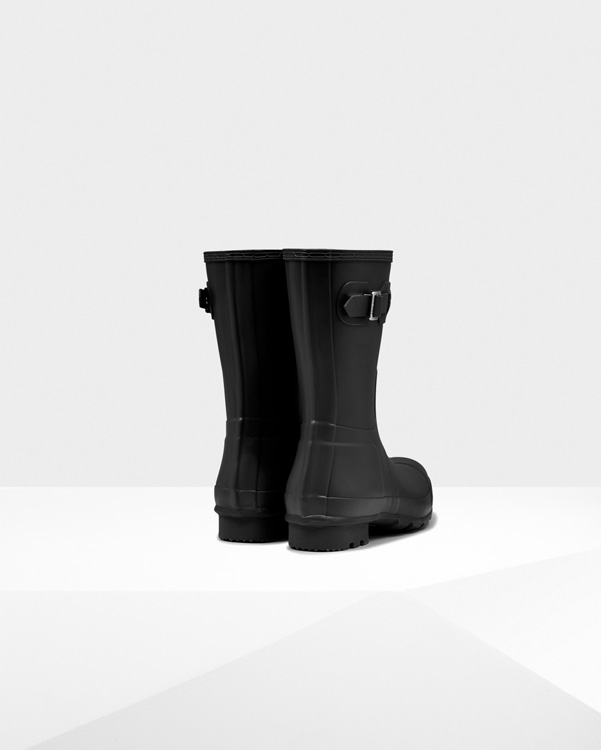  Hunter men's original short wellington boots : black