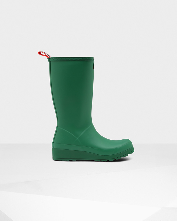  Hunter original play tall wellington boots : hyper green