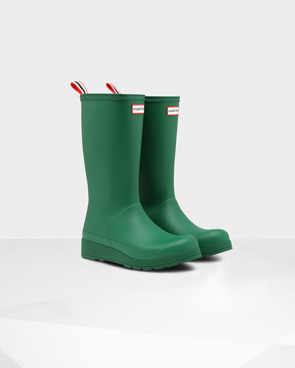  Hunter original play tall wellington boots : hyper green