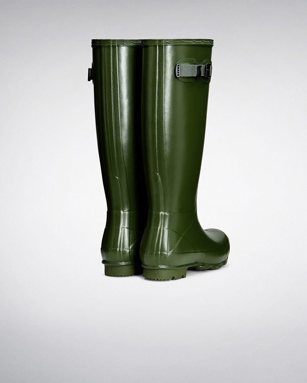  Hunter women's norris field wellington boots : vintage green