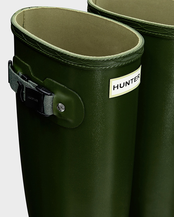  Hunter women's norris field wellington boots : vintage green