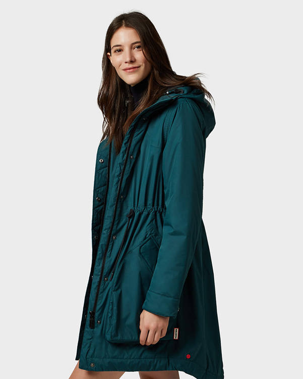  Hunter women's original insulated parka : magnetic green