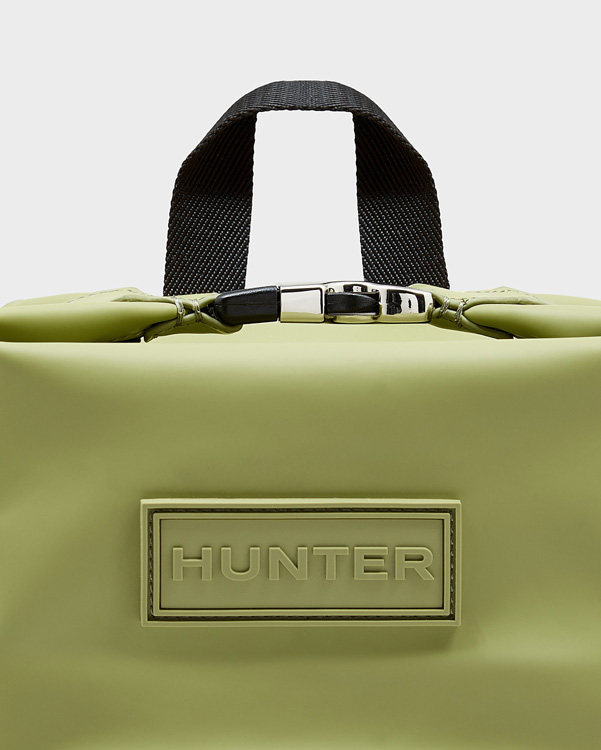  Hunter original mini top clip backpack - rubberised leather : pale green