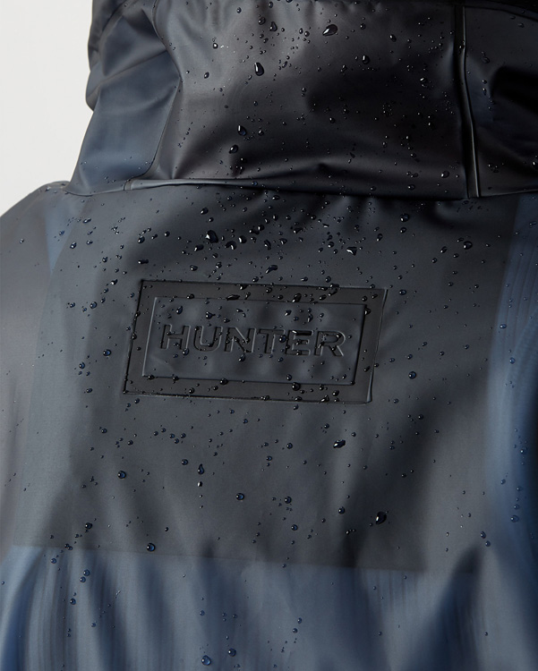  Hunter original vinyl poncho : navy