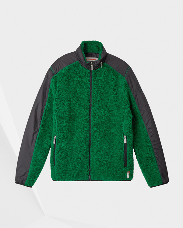  Hunter men's original midlayer fleece : hyper green