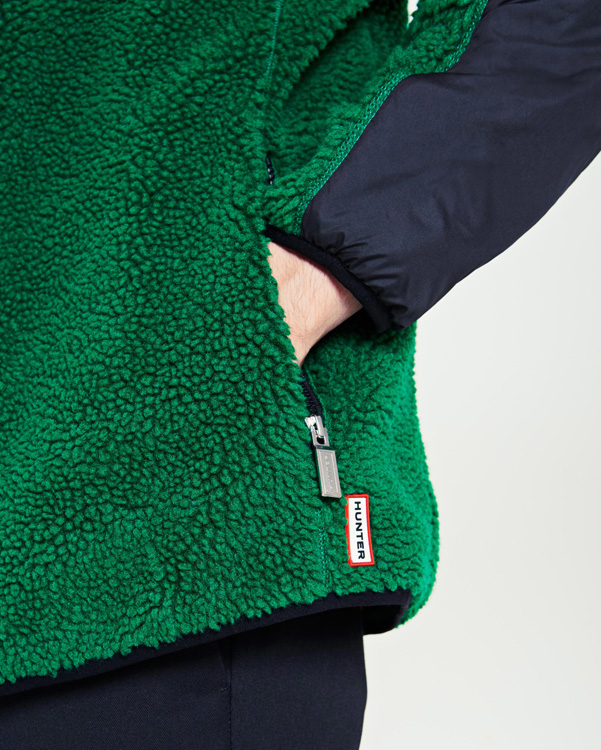  Hunter men's original midlayer fleece : hyper green