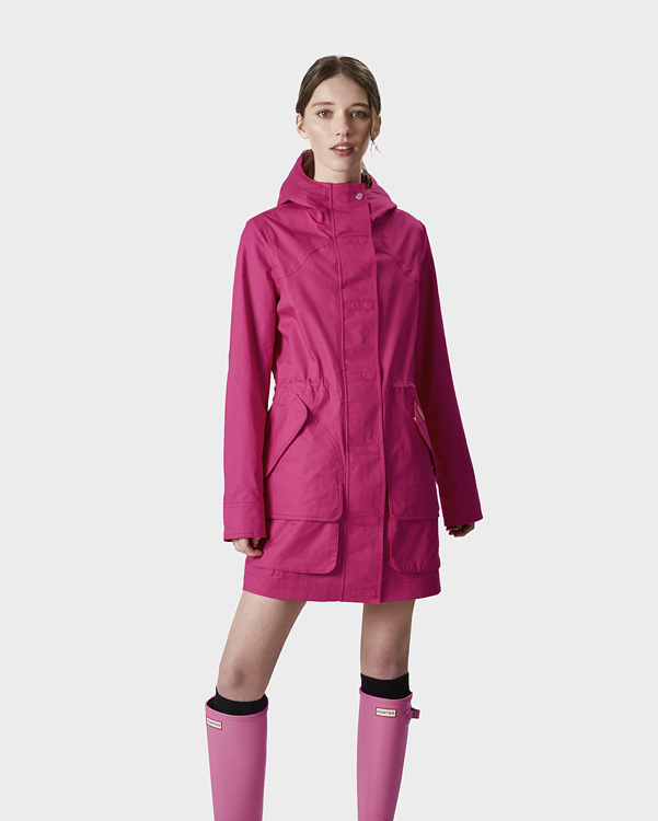  Hunter women's original cotton hunting coat : bright pink