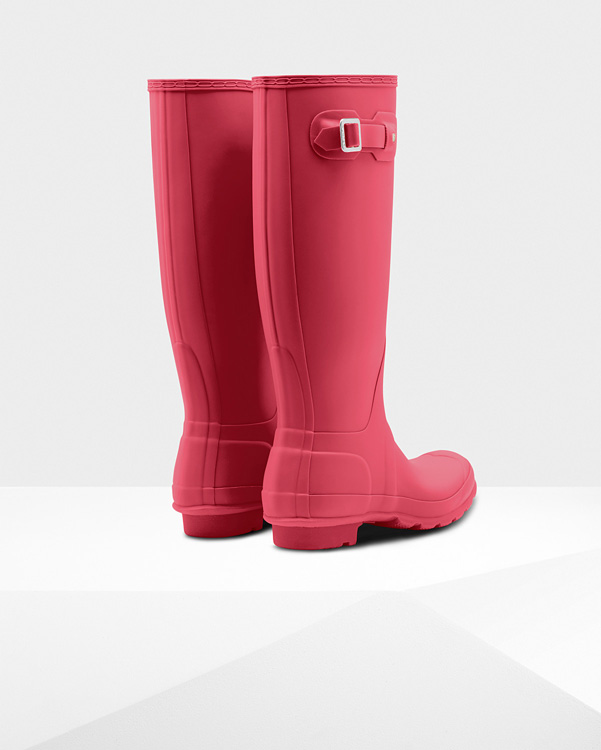  Hunter women's original tall wellington boots : hyper pink