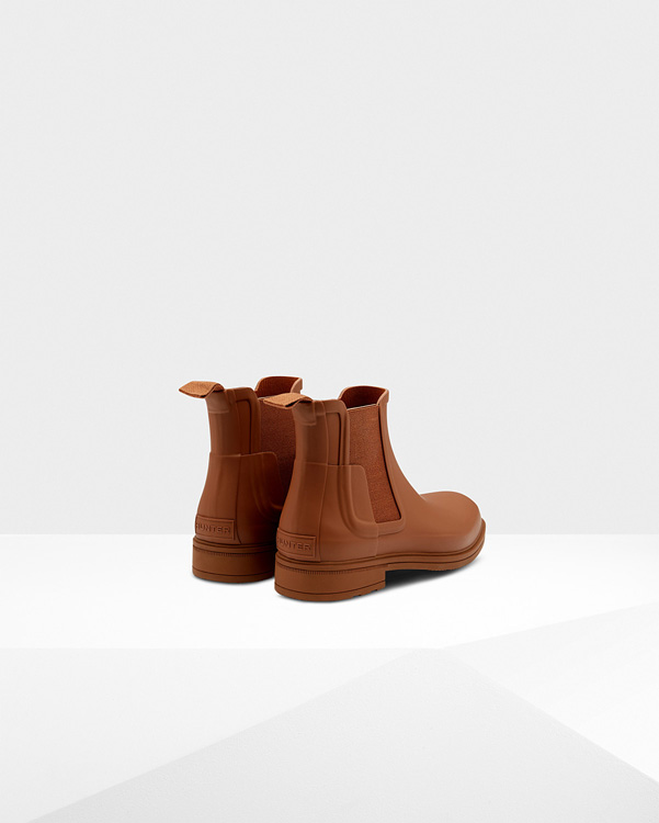  Hunter men's original refined chelsea boot : pine cone