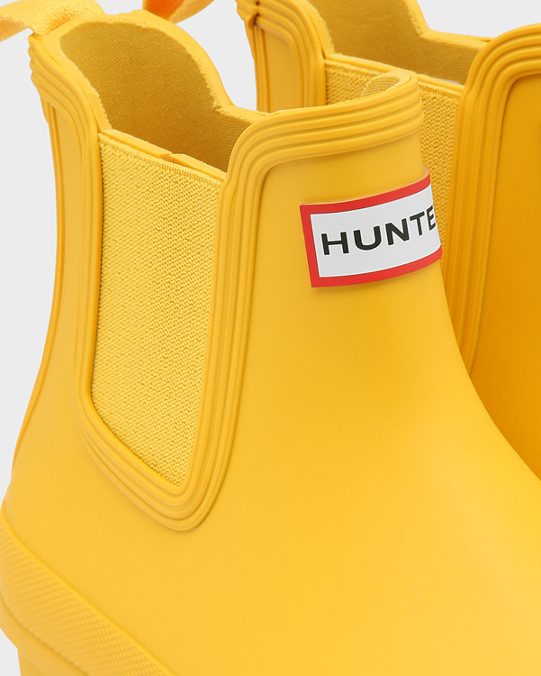  Hunter women's original chelsea boots : yellow