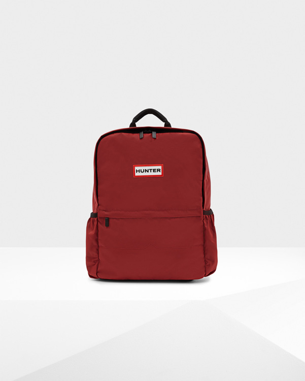  Hunter original nylon large backpack : military red