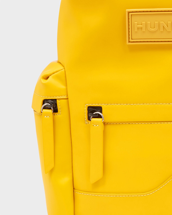  Hunter original mini top clip backpack - rubberised leather : yellow