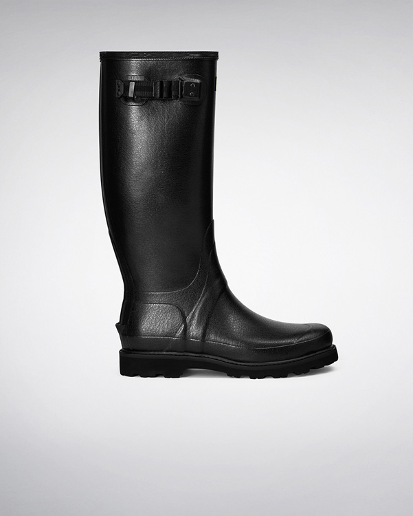  Hunter men's balmoral wellington boots : black