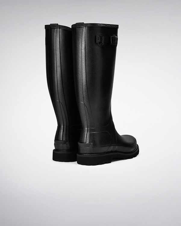  Hunter men's balmoral wellington boots : black