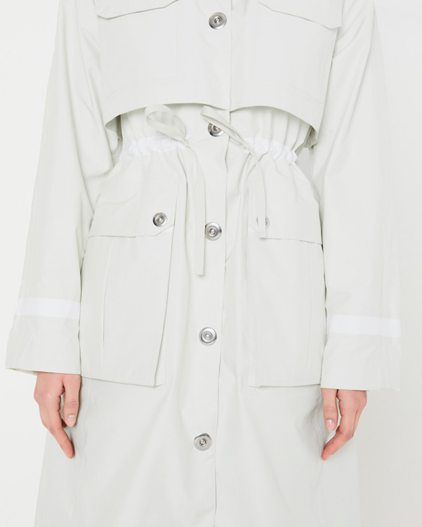  Hunter women's refined garden trench coat : off white