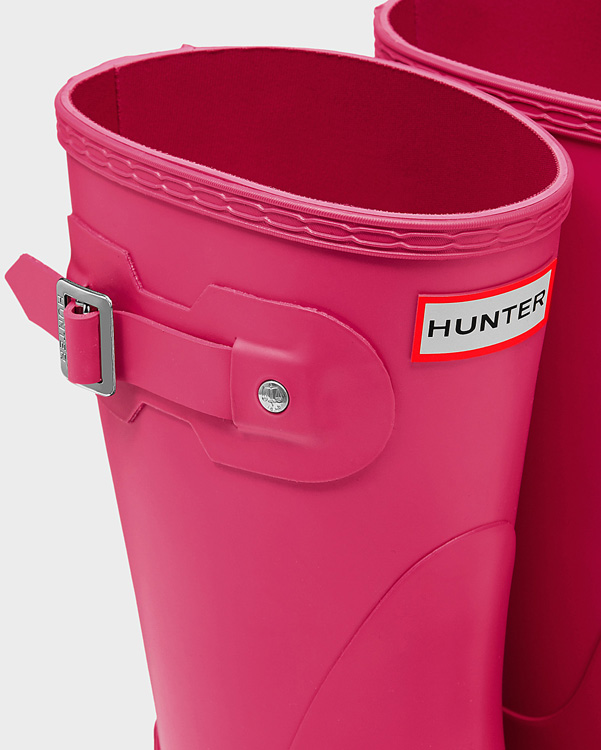  Hunter women's original short wellington boots : bright pink