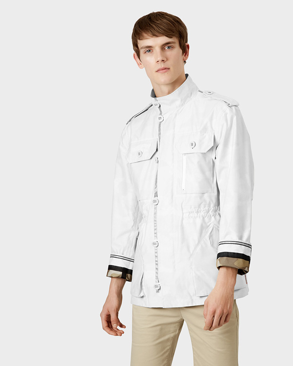  Hunter men's original utility jacket : white