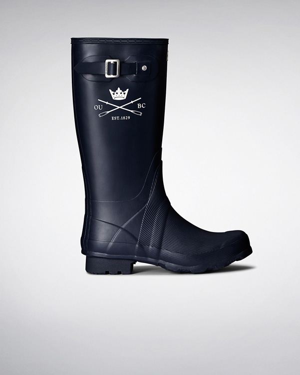  Hunter the official men's oxford boat race boots : navy