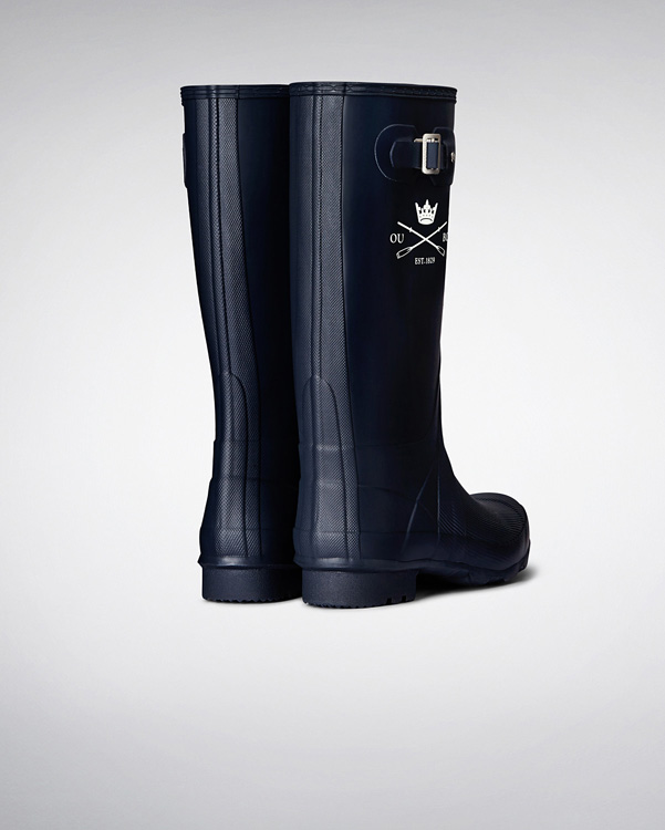  Hunter the official men's oxford boat race boots : navy