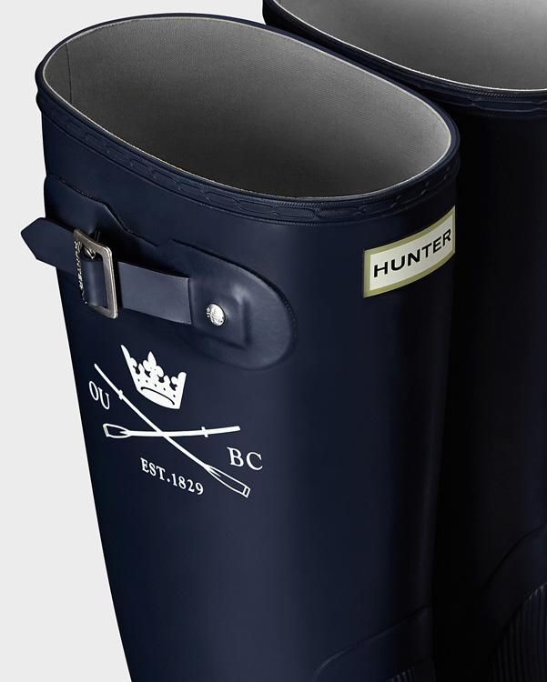  Hunter the official men's oxford boat race boots : navy