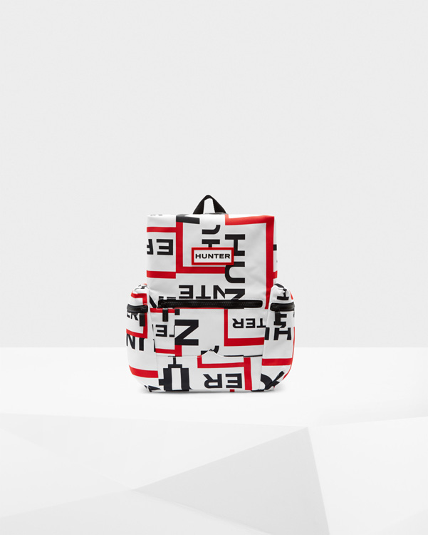  Hunter original exploded logo top clip mini backpack : exploded logo