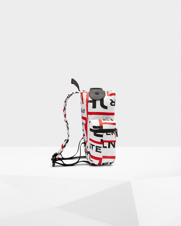  Hunter original exploded logo top clip mini backpack : exploded logo