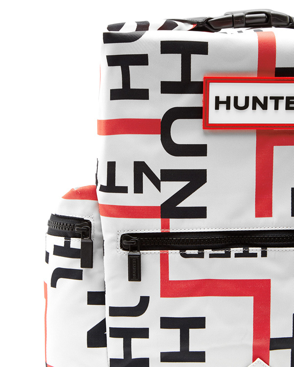  Hunter original exploded logo top clip mini backpack : exploded logo