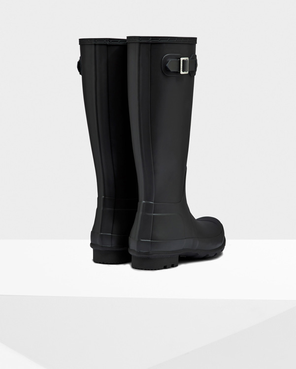  Hunter men's original tall wellington boots : black