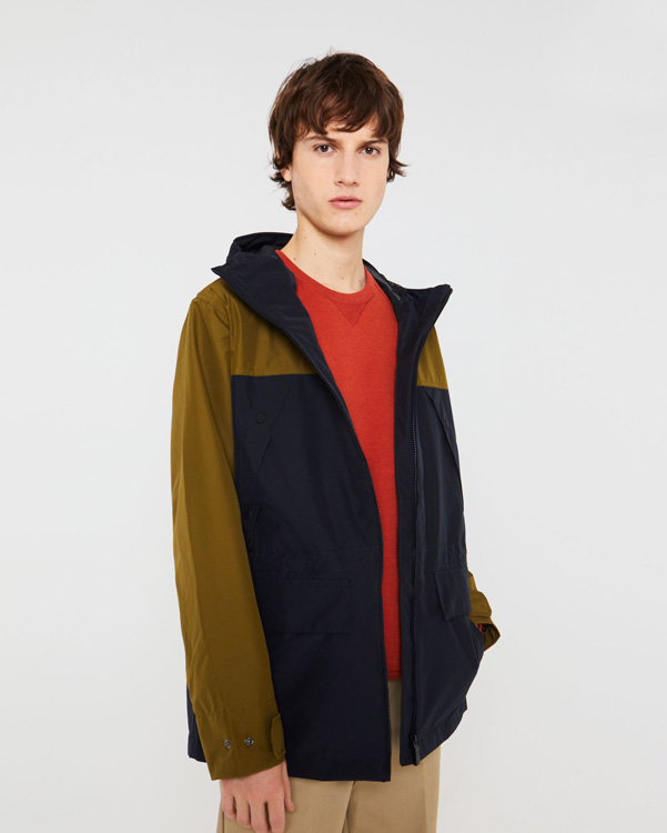  Hunter men's original 3 layer anorak : navy / khaki