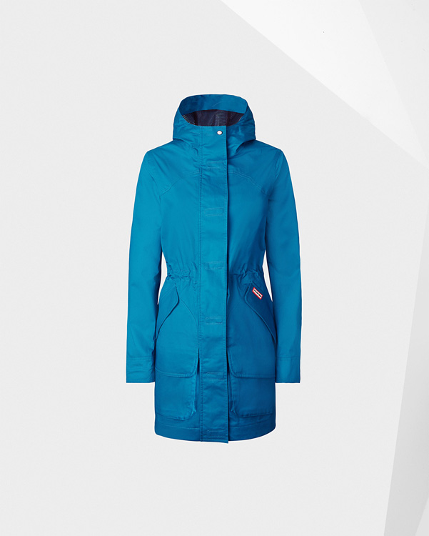  Hunter women's original cotton hunting coat : ocean blue