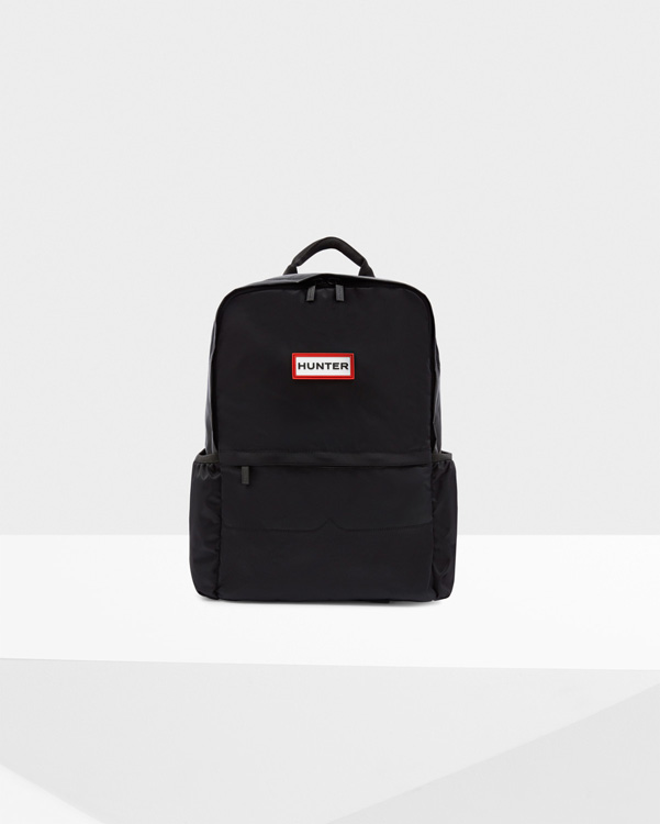  Hunter original nylon large backpack : black