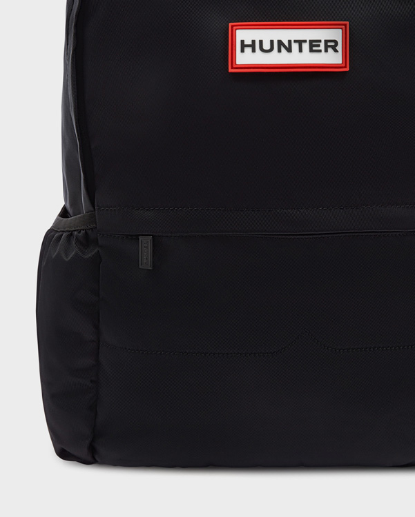  Hunter original nylon large backpack : black