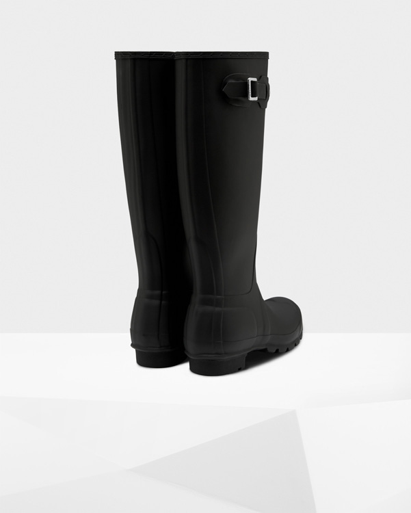  Hunter women's original tall wellington boots : black