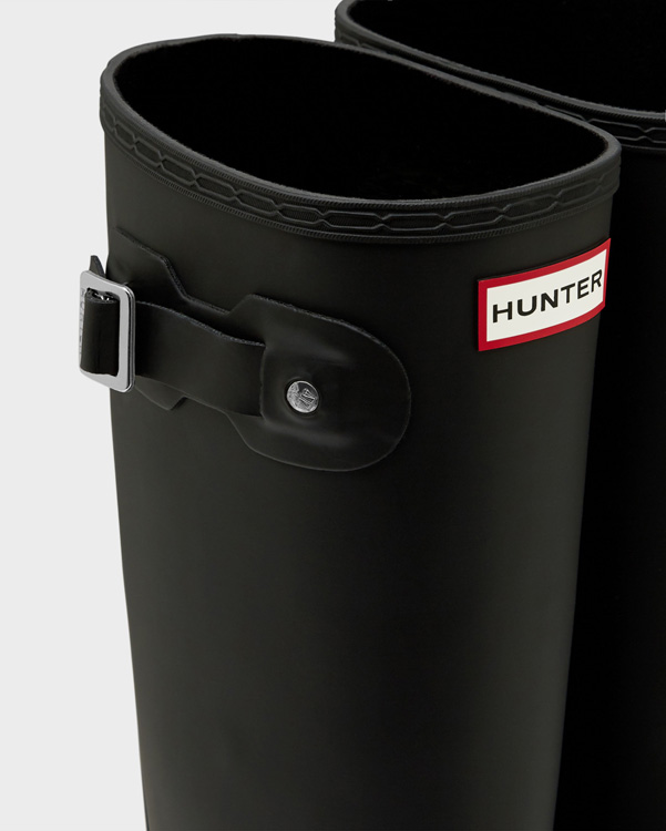  Hunter women's original tall wellington boots : black